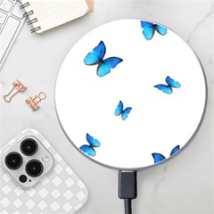 Butterfly-blue-phengaris Wireless Fast Charger(white) by saad11