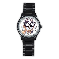 Bluey Rainbow Stainless Steel Round Watch by avitendut