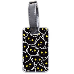 Cat Pattern Pet Drawing Eyes Luggage Tag (two Sides) by Maspions