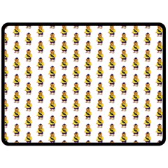 Teddy Pattern Two Sides Fleece Blanket (large) by designsbymallika