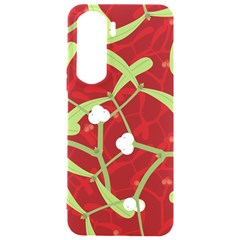 Mistletoe Christmas Texture Advent Samsung Galaxy S24 Plus 6 7 Inch Black Tpu Uv Case by Hannah976