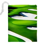 Golf Course Par Green Drawstring Pouch (5XL) Back