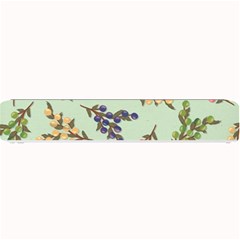 Berries Flowers Pattern Print Small Bar Mat by Maspions