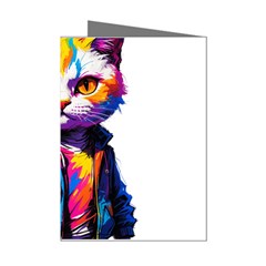 Wild Cat Mini Greeting Cards (pkg Of 8) by Sosodesigns19