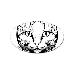 Cat - Artistic Paper Cut Sticker (oval) by 2607694c