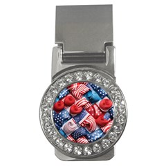 Us Presidential Election Colorful Vibrant Pattern Design  Money Clips (cz)  by dflcprintsclothing