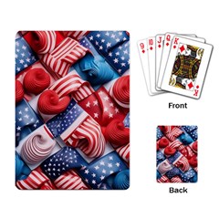 Us Presidential Election Colorful Vibrant Pattern Design  Playing Cards Single Design (rectangle) by dflcprintsclothing