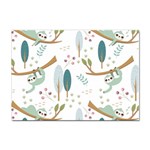 Pattern Sloth Woodland Sticker A4 (100 pack) Front