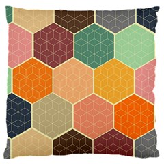 Abstract Hex Hexagon Grid Pattern Honeycomb 16  Baby Flannel Cushion Case (two Sides)