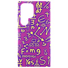 Background Doodles Math Samsung Galaxy S24 Ultra 6 9 Inch Black Tpu Uv Case by Bedest