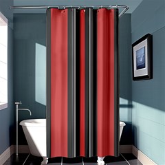 Rosa Grau Streifen Shower Curtain 36  X 72  (stall)  by 2607694c