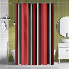 Rosa Grau Streifen Shower Curtain 48  X 72  (small)  by 2607694c