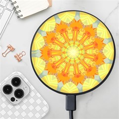 Sunshine-sunny-sun-abstract-yellow - Wireless Fast Charger(black) by Ravend