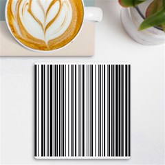 Barcode Pattern Uv Print Square Tile Coaster  by Ket1n9