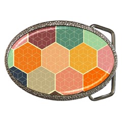 Hexagonal Pattern Vector Belt Buckles by Loisa77