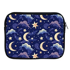 Night Moon Seamless Apple Ipad 2/3/4 Zipper Cases by Loisa77