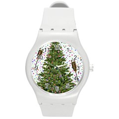 New Year S Eve New Year S Day Round Plastic Sport Watch (m) by Ket1n9