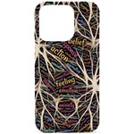 Mental Human Experience Mindset Pattern iPhone 15 Pro Black UV Print PC Hardshell Case Front