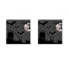 Halloween Background Halloween Scene Cufflinks (square) by Ket1n9