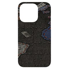 World Map Iphone 14 Pro Black Uv Print Case by Ket1n9