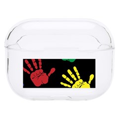 Handprints Hand Print Colourful Hard Pc Airpods Pro Case by Apen