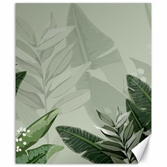 Banana Leaf Plant Pattern Canvas 20  X 24  by anzea