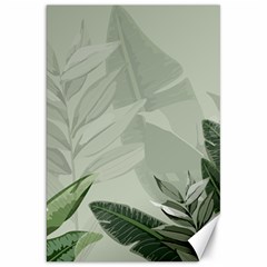 Banana Leaf Plant Pattern Canvas 20  X 30  by anzea