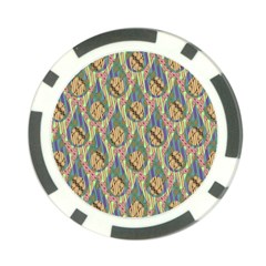 Tribal Background Boho Batik Poker Chip Card Guard (10 Pack) by anzea