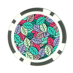 Pattern Leaves Background Nature Poker Chip Card Guard (10 Pack) by Proyonanggan