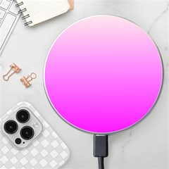 Gradient Pink - Pastel Yellow Pink Rosa Wireless Fast Charger(white) by 2607694c