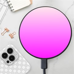 Gradient Pink - Pastel Yellow Pink Rosa Wireless Fast Charger(black) by 2607694c