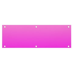 Gradient Pink - Pastel Yellow Pink Rosa Banner And Sign 6  X 2  by 2607694c