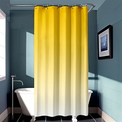 Gradient  Green, Yellow Shower Curtain 36  X 72  (stall)  by 2607694c