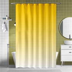 Gradient  Green, Yellow Shower Curtain 48  X 72  (small)  by 2607694c