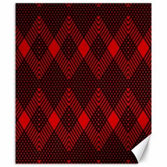 Muster Rot Schwarz Canvas 20  X 24  by 2607694c