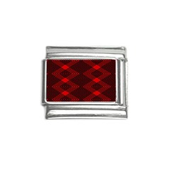 Pattern Black Red Italian Charm (9mm) by 2607694c