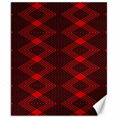 Pattern Black Red Canvas 20  X 24  by 2607694c