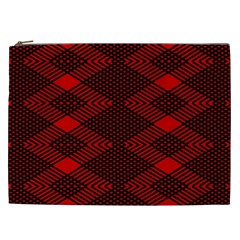 Pattern Black Red Cosmetic Bag (xxl) by 2607694c