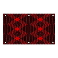 Pattern Black Red Banner And Sign 5  X 3  by 2607694c