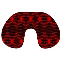 Pattern Red Black, Travel Neck Pillow by 2607694c