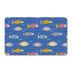 Sea Fish Blue Submarine Animal Magnet (rectangular) by Proyonanggan