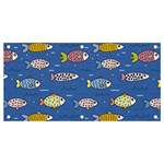 Sea Fish Blue Submarine Animal Banner and Sign 4  x 2  Front