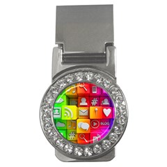 Colorful 3d Social Media Money Clips (cz)  by Ket1n9