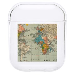 Vintage World Map Hard Pc Airpods 1/2 Case by Ket1n9