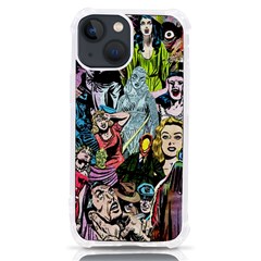 Vintage Horror Collage Pattern Iphone 13 Mini Tpu Uv Print Case by Ket1n9