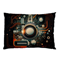 Technology Robot Internet Processor Pillow Case by Ravend