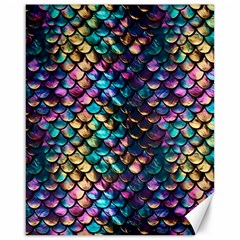 Rainbow Scales Canvas 16  X 20  by zappwaits