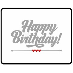 Birthday  Two Sides Fleece Blanket (medium) by didisemporium