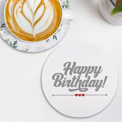 Birthday  Uv Print Round Tile Coaster by didisemporium