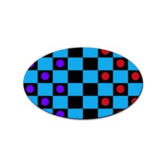 Background Pattern Geometric Game Sticker Oval (10 Pack) by Loisa77